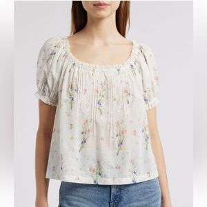 Frederica Floral Organic Cotton Top